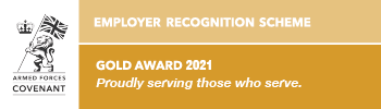 Armed Forces Covenant Gold Award logo.